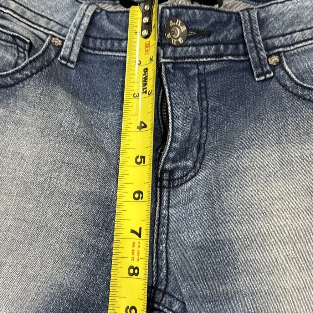 A.N.A Womens Jeans 28/6 Blue Straight Mid Rise Medium Wash Denim Solid 5 Pockets